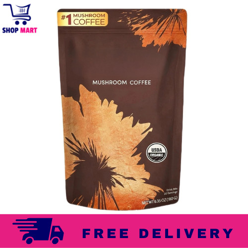 RYZE Mushroom Coffee USDA Organic with 6 Adaptogenic Mushrooms 30 servings-US