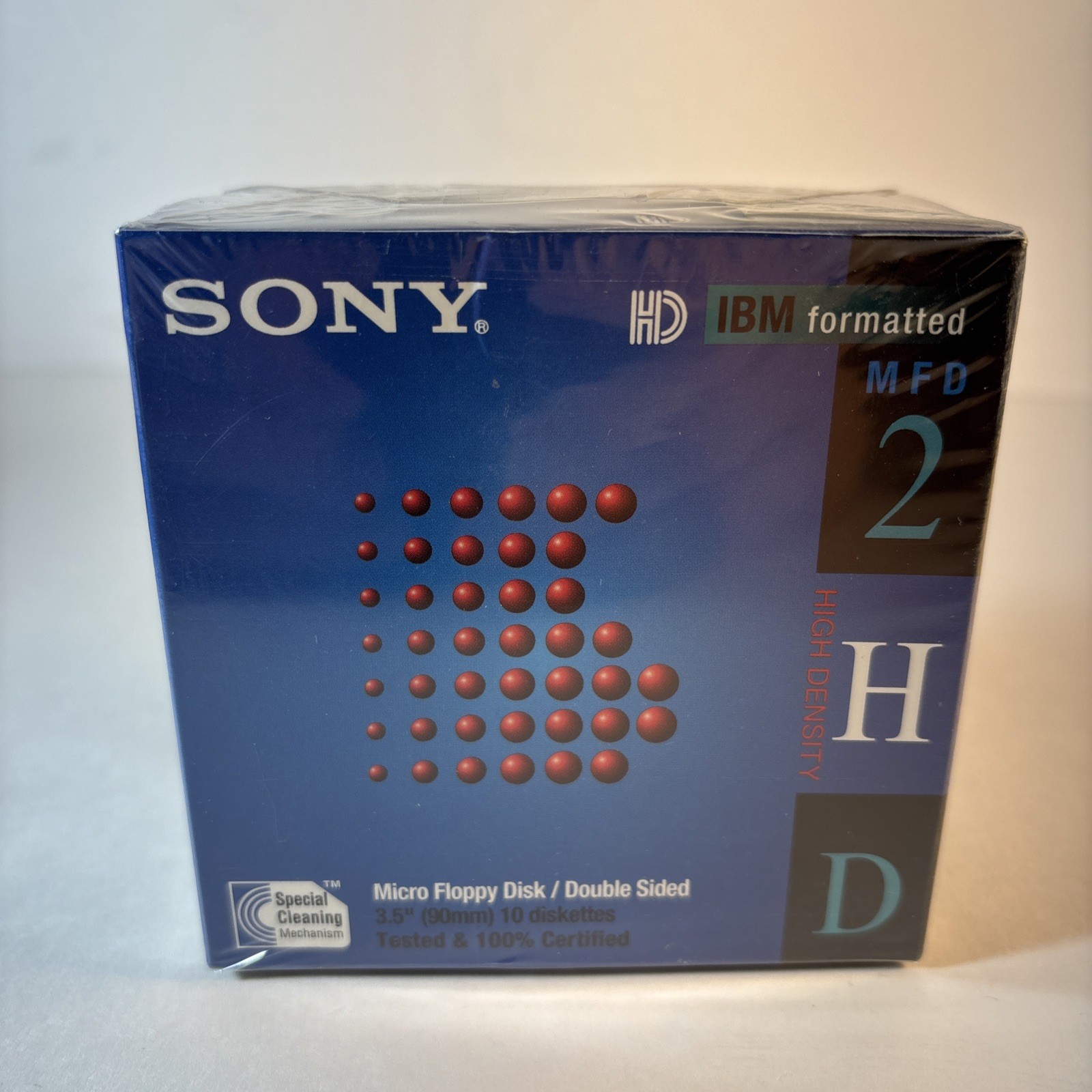 Sony 10MFD-2HDcf 3.5" Double Sided Diskettes for IBM Compatible - 10 Pack
