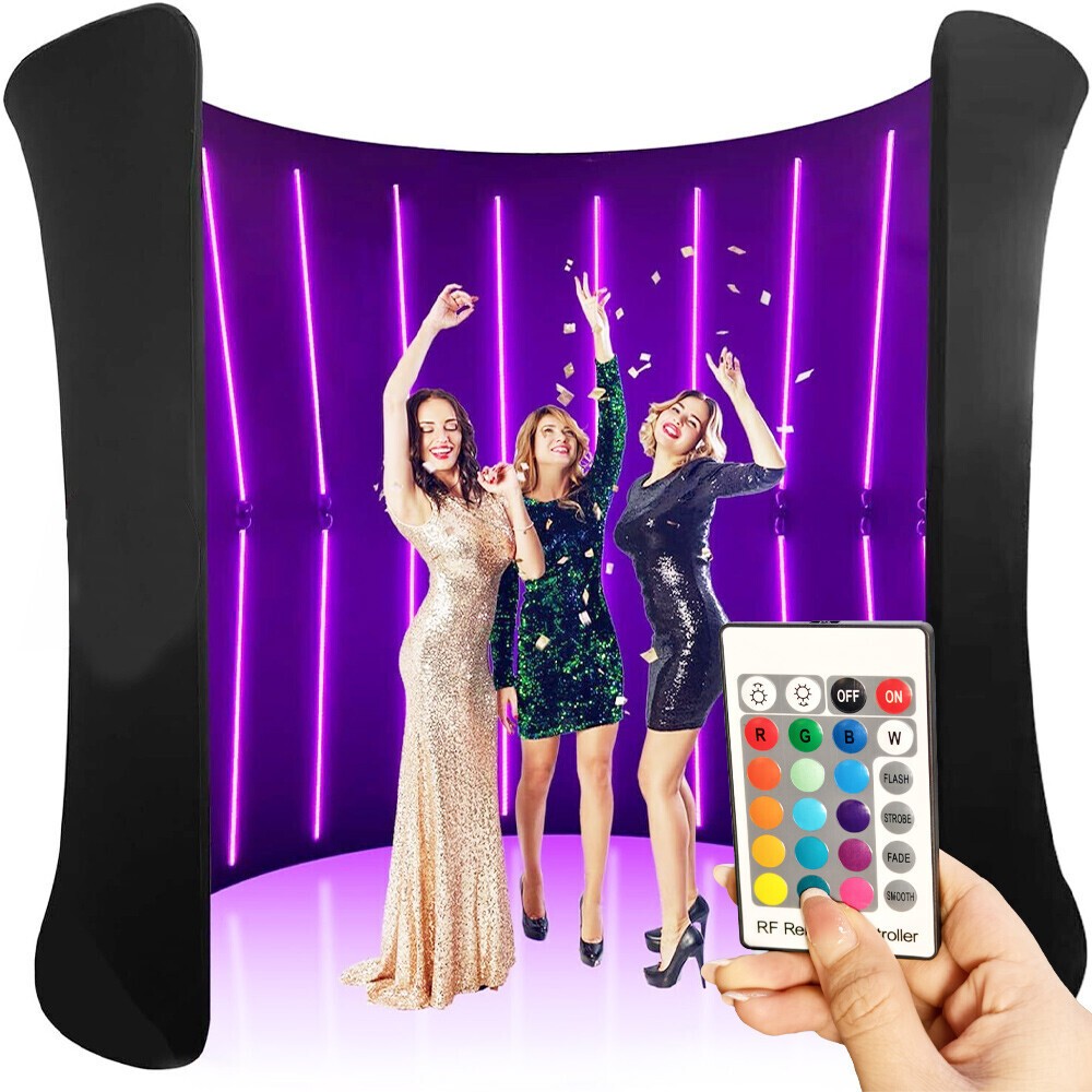 8'W x 8'H 360 Photo Booth Backdrop Frame LED Backdrop Enclosure For Studio