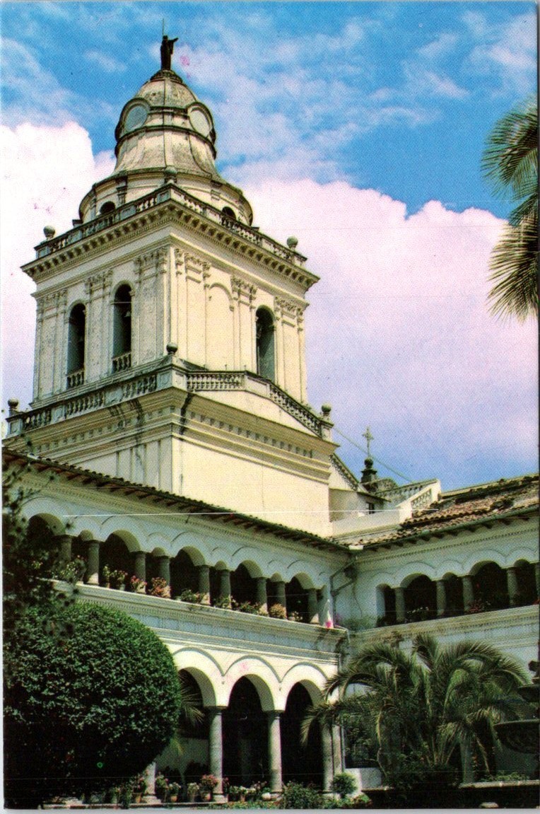 Quito Ecuador San Augustine's Church Postcard G63