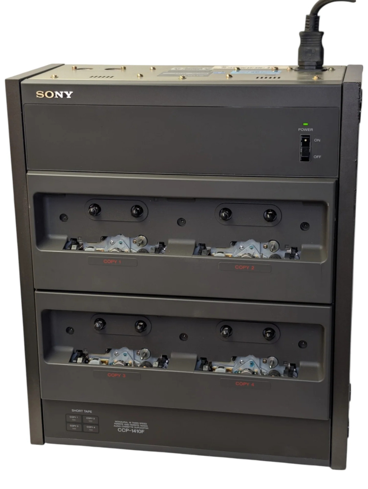 Sony CCP-1410F Audio Cassette Duplicator Monaural Ferrite Head  -