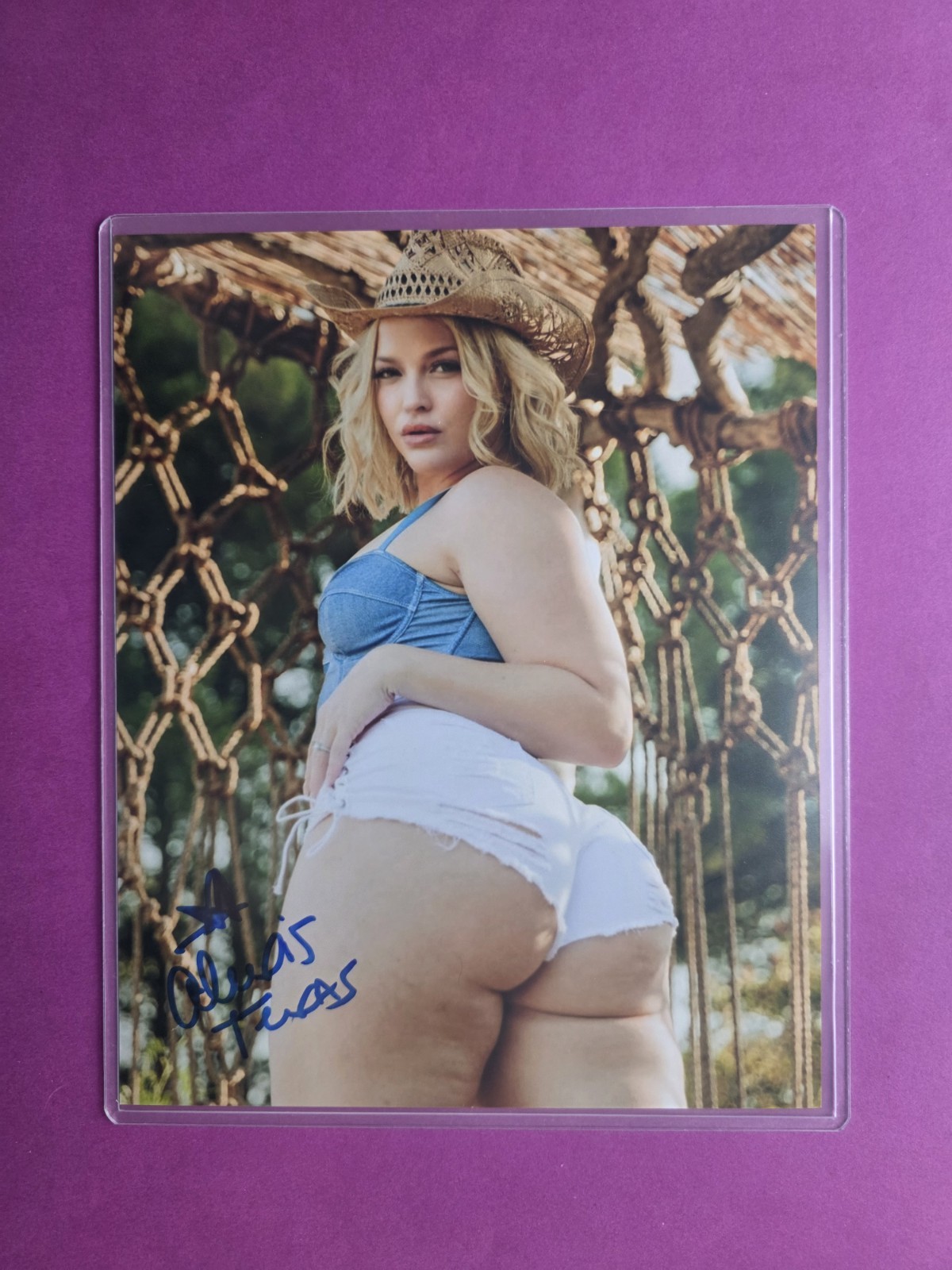 Alexis Texas Hand Signed 8x10 Photo Adult Film Star Autograph Signature 