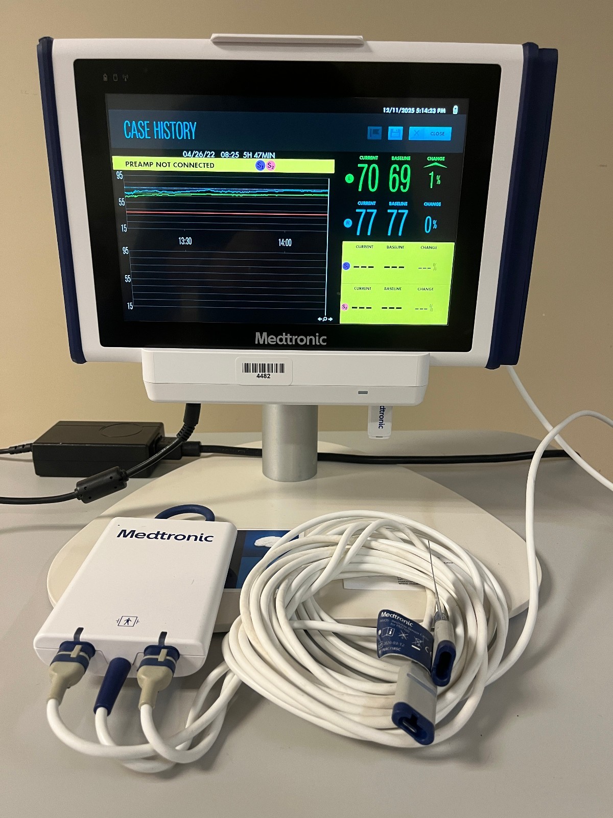 Medtronic Invos Part Number PM7100 RS02 Replacement Monitor White
