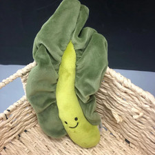 Jelly VIVACIOUS KALE LEAF Soft Plush Toy Cat RETIRED Vegetable With Dust Bag