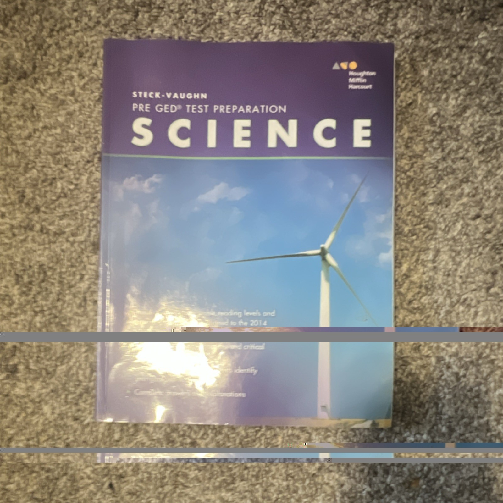 Steck-Vaughn Pre GED Test Preparation Science Study Guide Houghton Mifflin