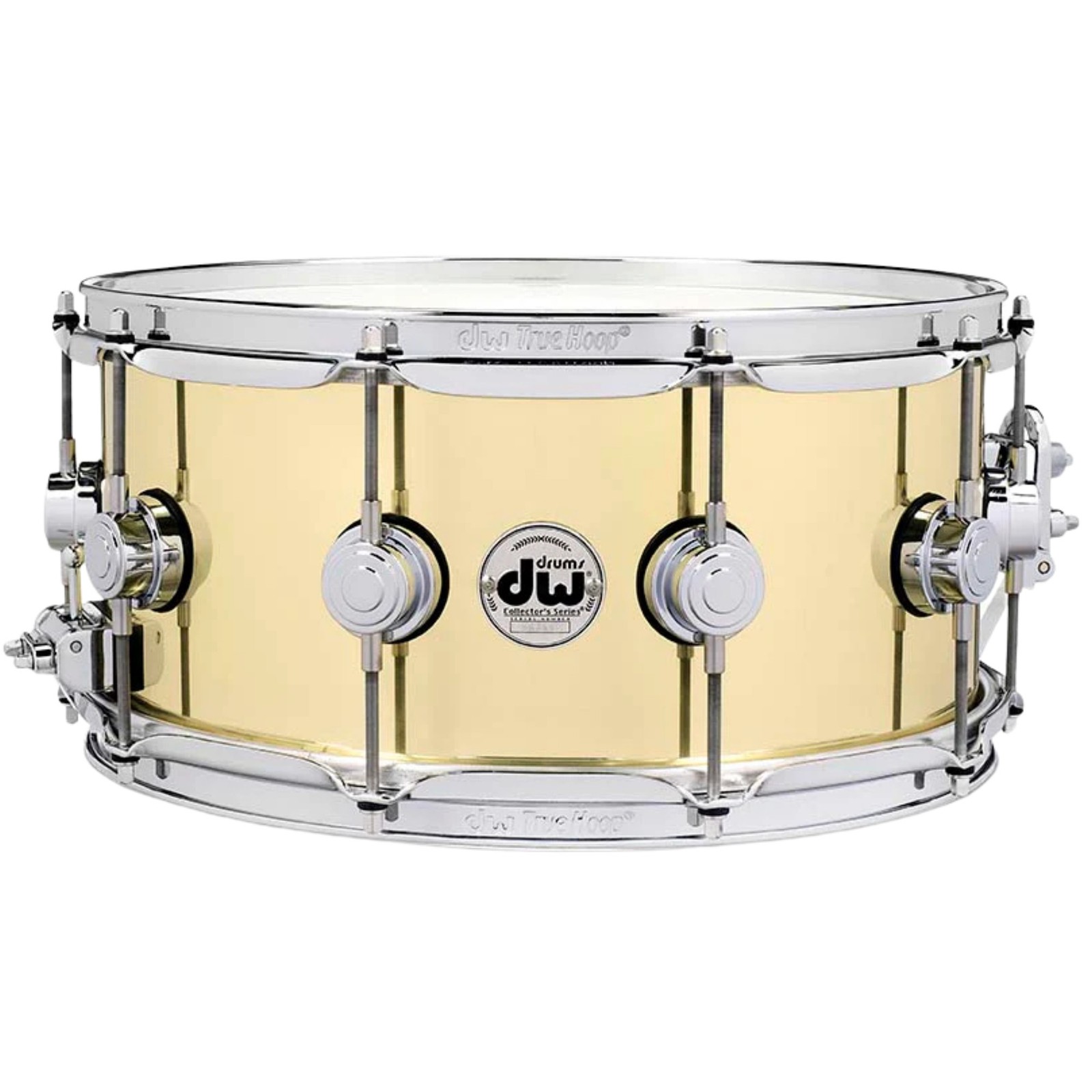 DW Collector's Series Polished Brass Snare Drum, 14" x 6.5"