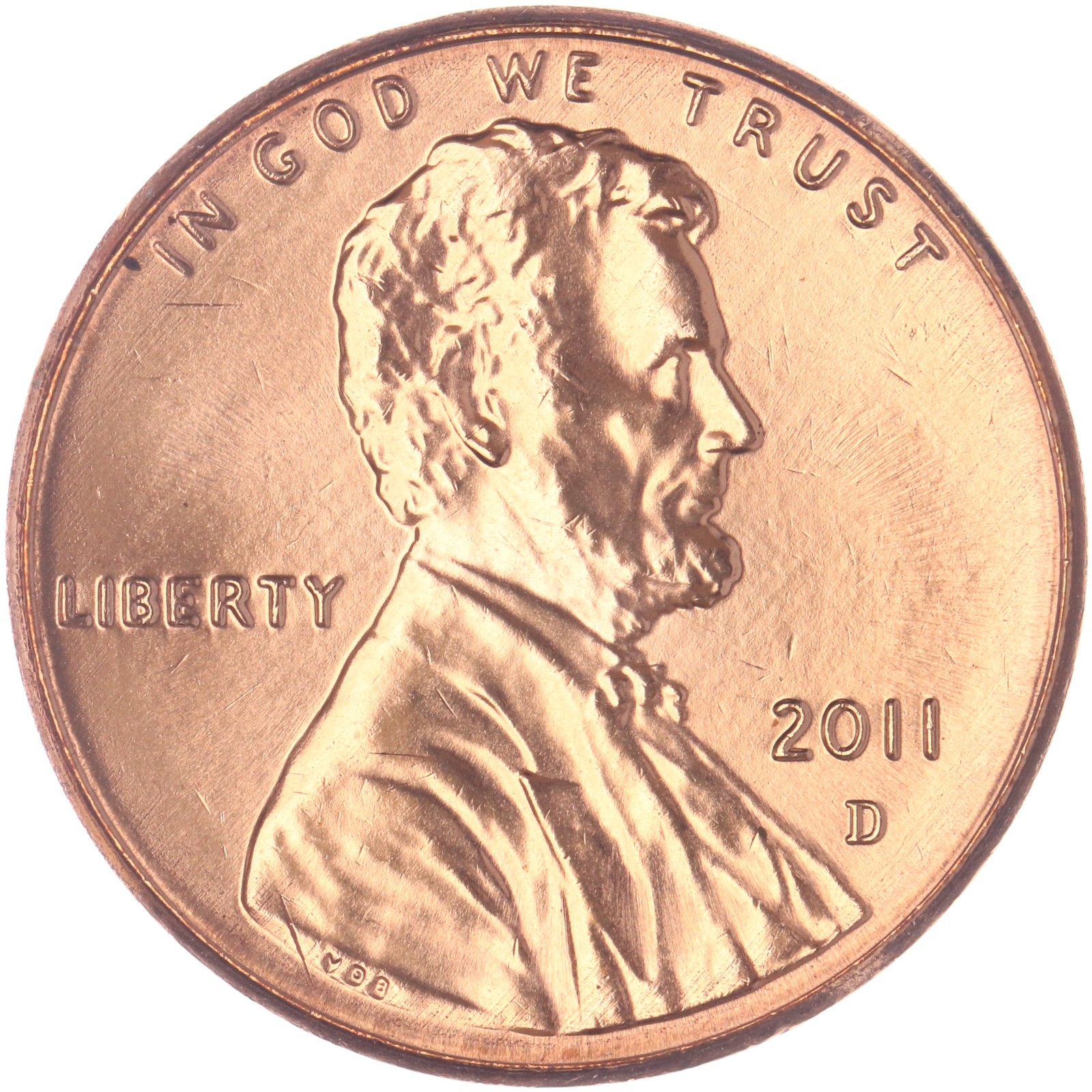 2011 D Lincoln Shield Cent BU Penny US Coin See Pics M542