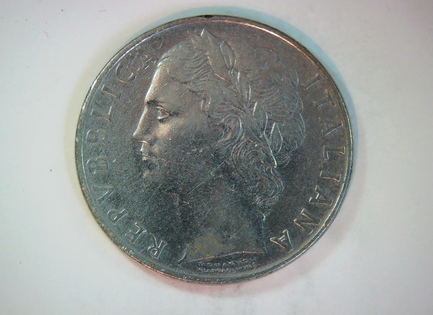 Italy 1956 100 Lire Minerva (Repubblica Italiana 100 Lire) Coin