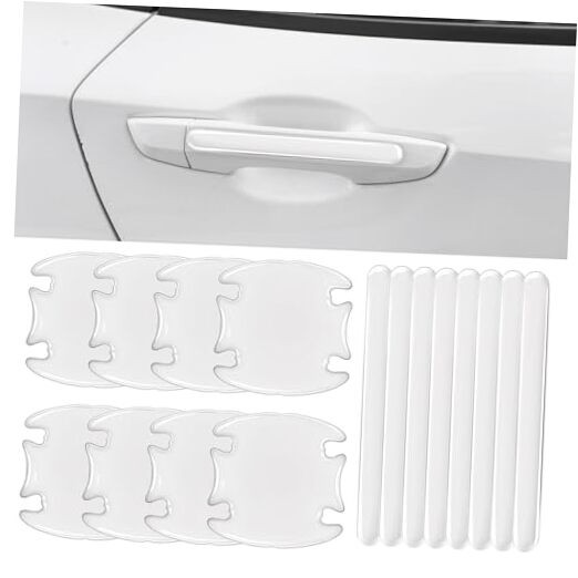 16PCS Car Door Handle Protector, Transparency Anti-Scratches Cup Protector, 