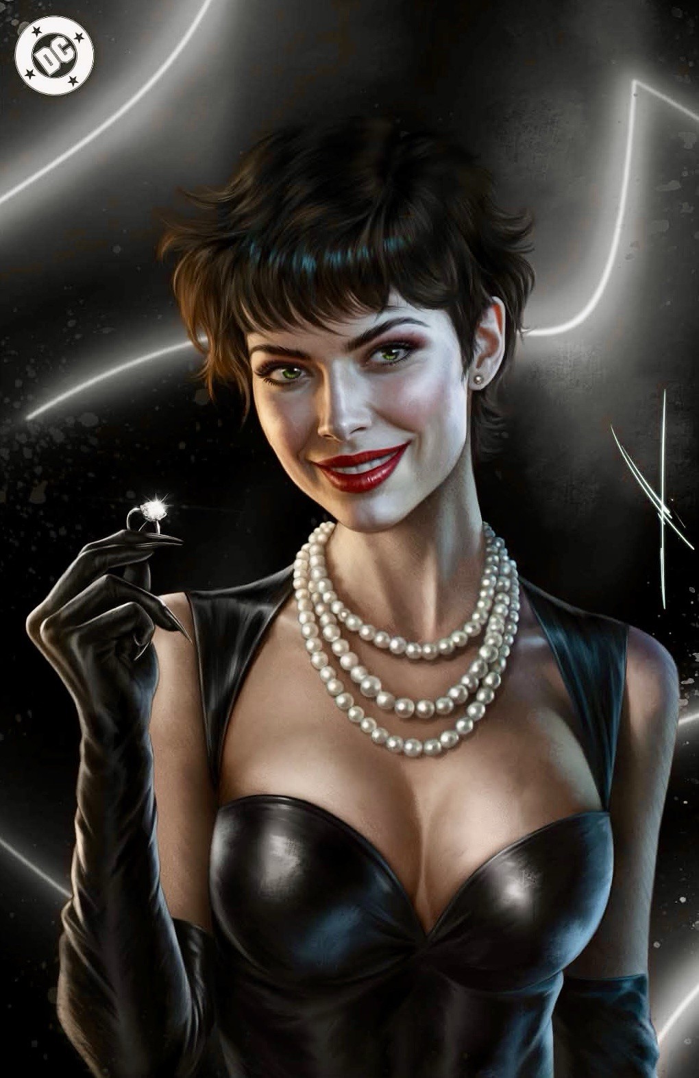 Catwoman #84 Alpha Exclusives Carla Cohen Mega Con Exclusive FOIL Virgin Variant