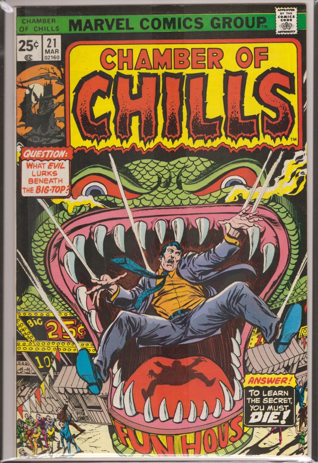 53806: Marvel Comics Group CHAMBER OF CHILLS #21 VF Grade