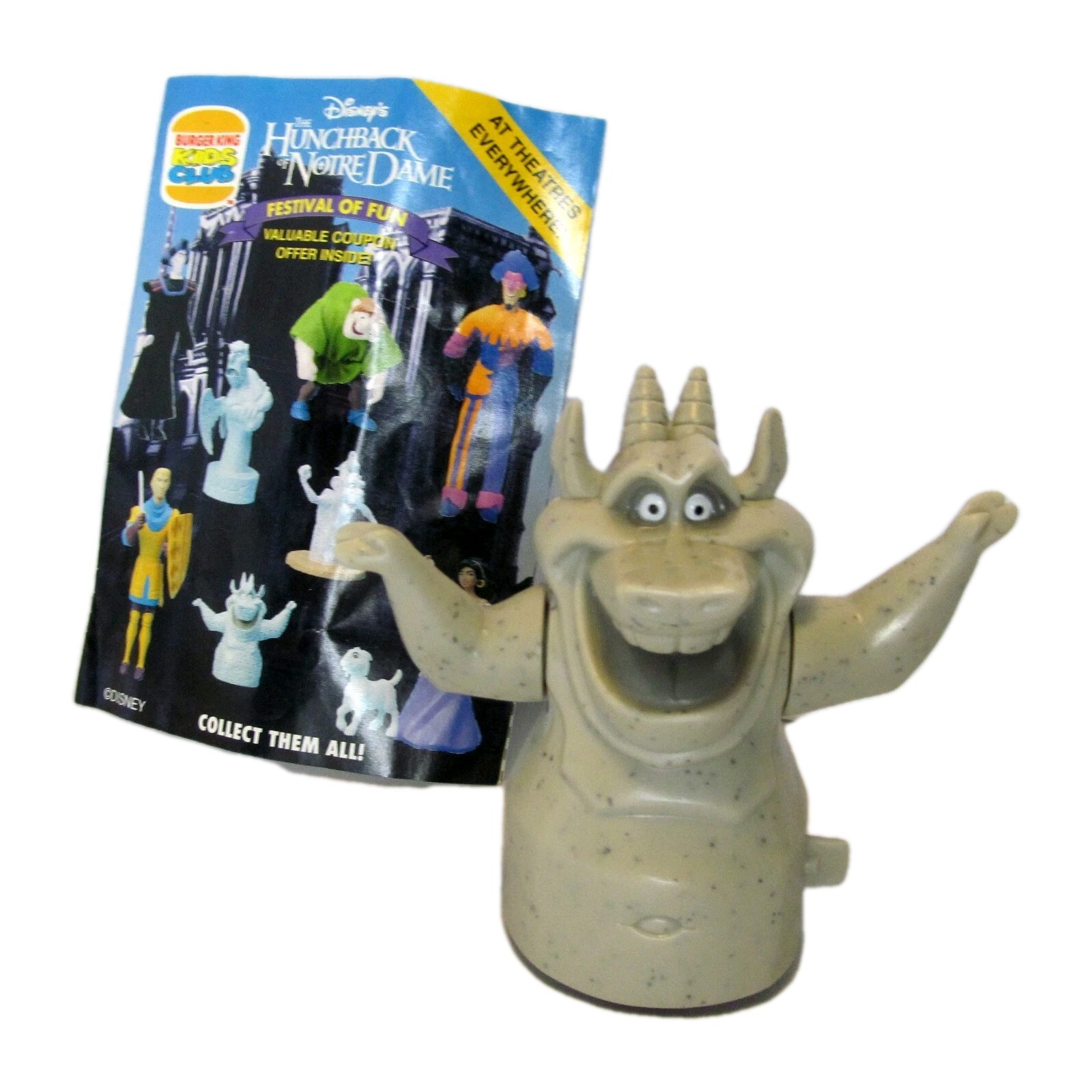 Burger King Hunchback of Notre Dame Hugo Gargoyle Toy Figure Figurine 1996 MW-22