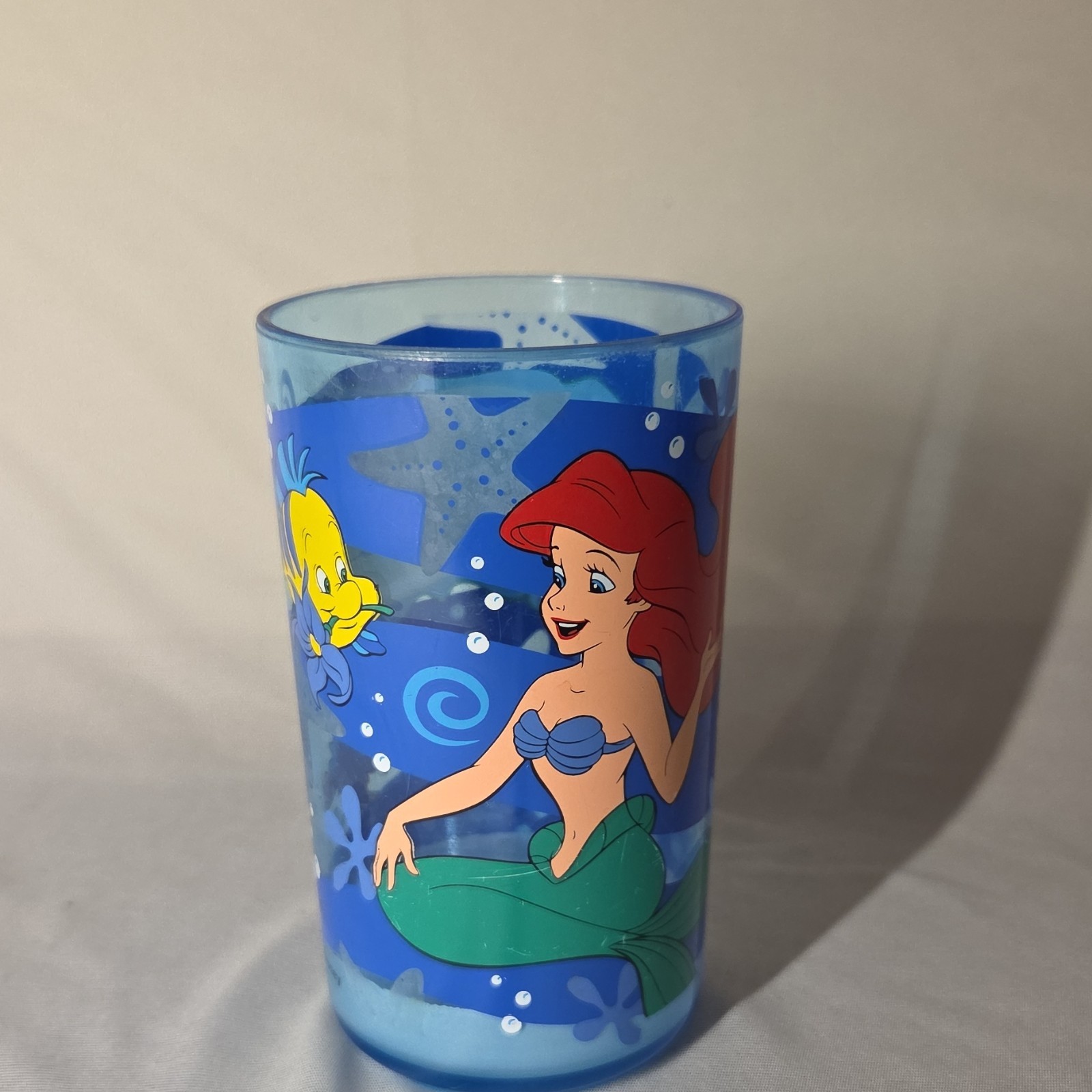 AQM Designs Disney The Little Mermaid Ariel Flounder Sebastian Glass