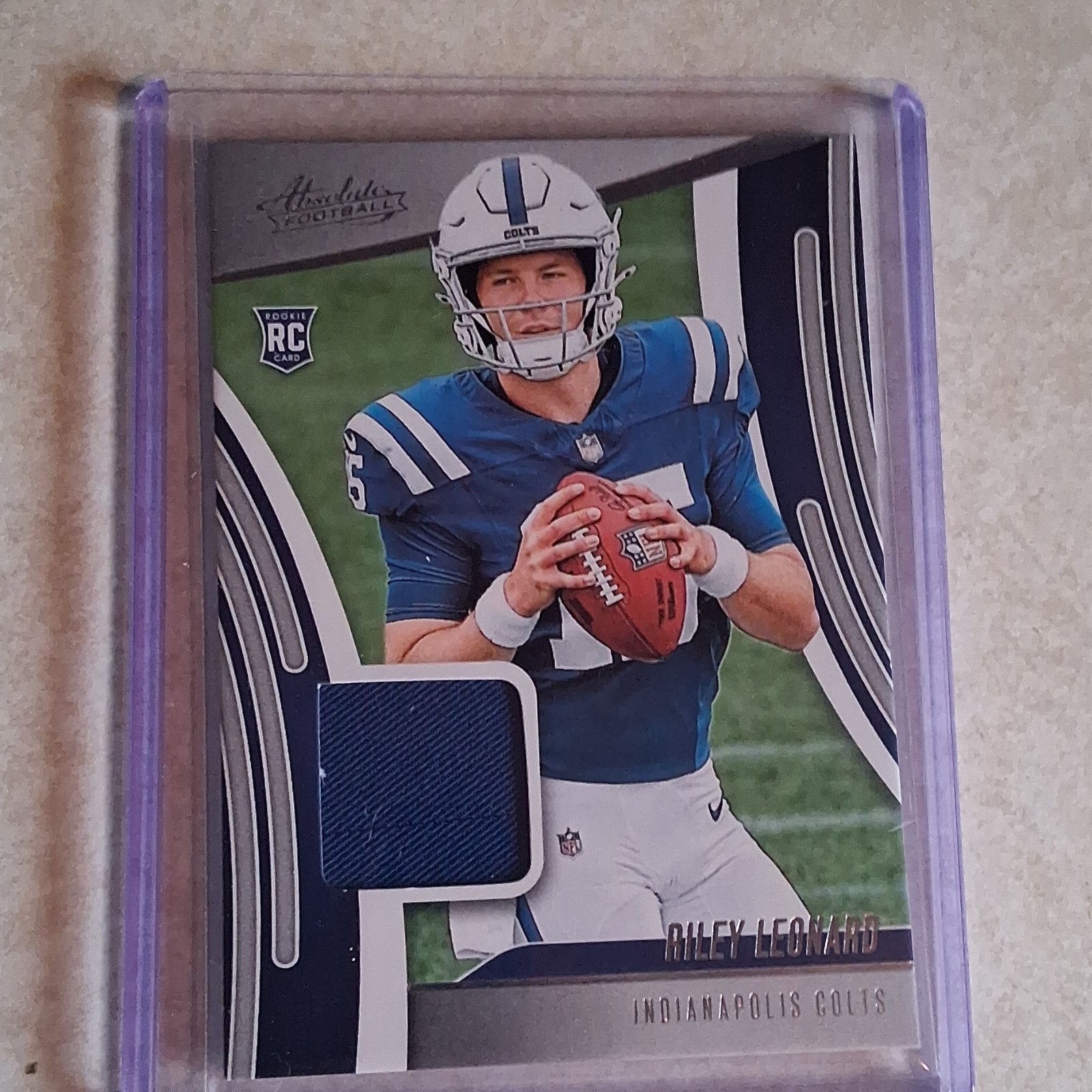 Panini 2025 Absolute Rookie Riley Leonard Colts Memorabilia Card ARM-RLD