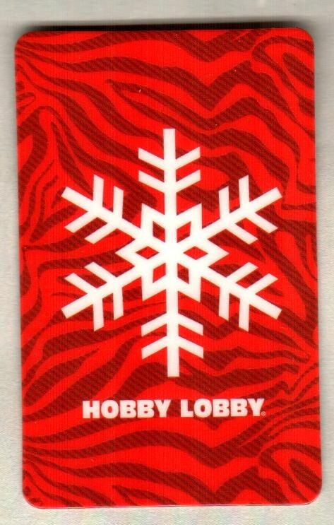 HOBBY LOBBY Snowflake ( 2012 ) Gift Card ( $0 )