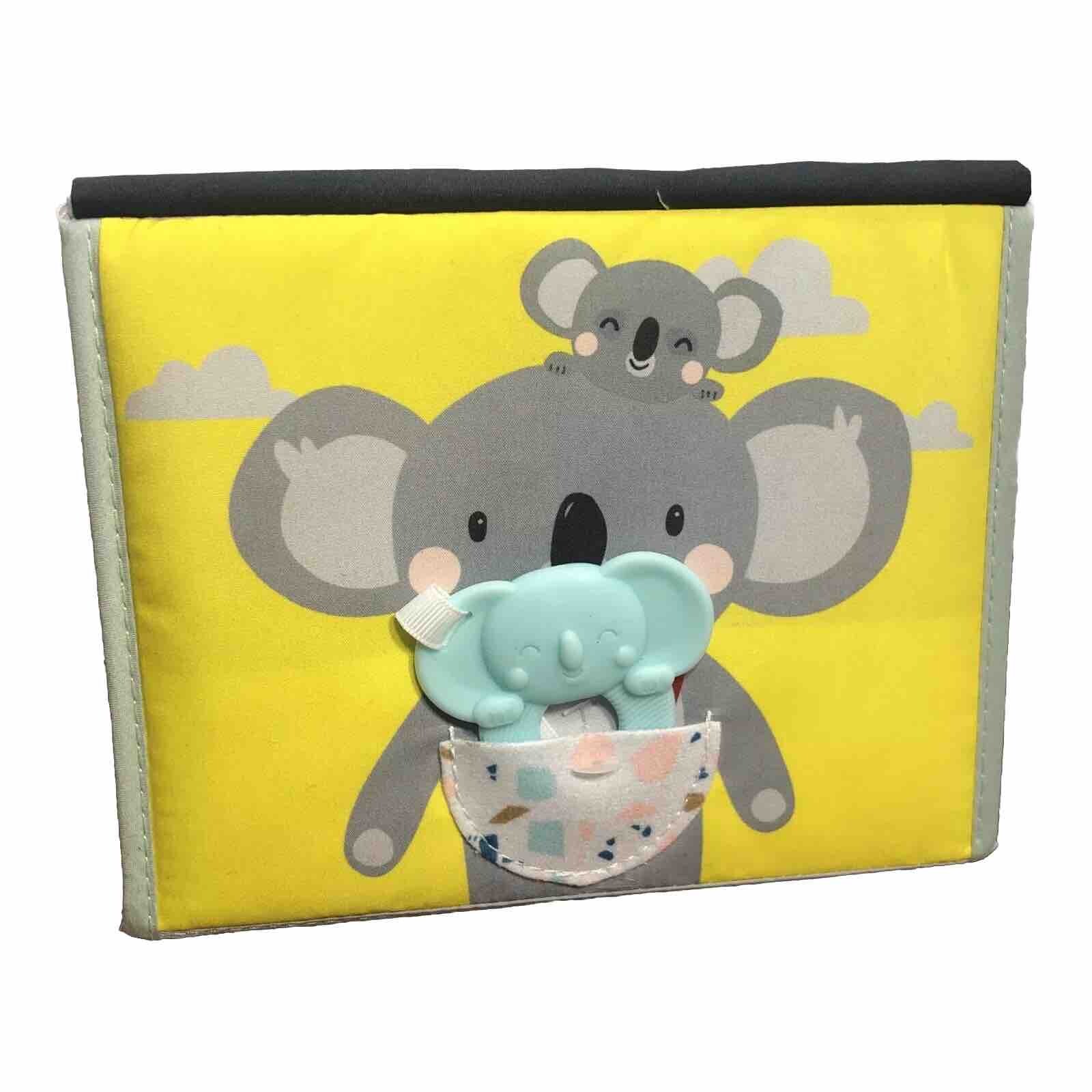 Sensory Baby Book Stand Up For Tummy Time B&W Crinkle Color Mirror Koala taftoys