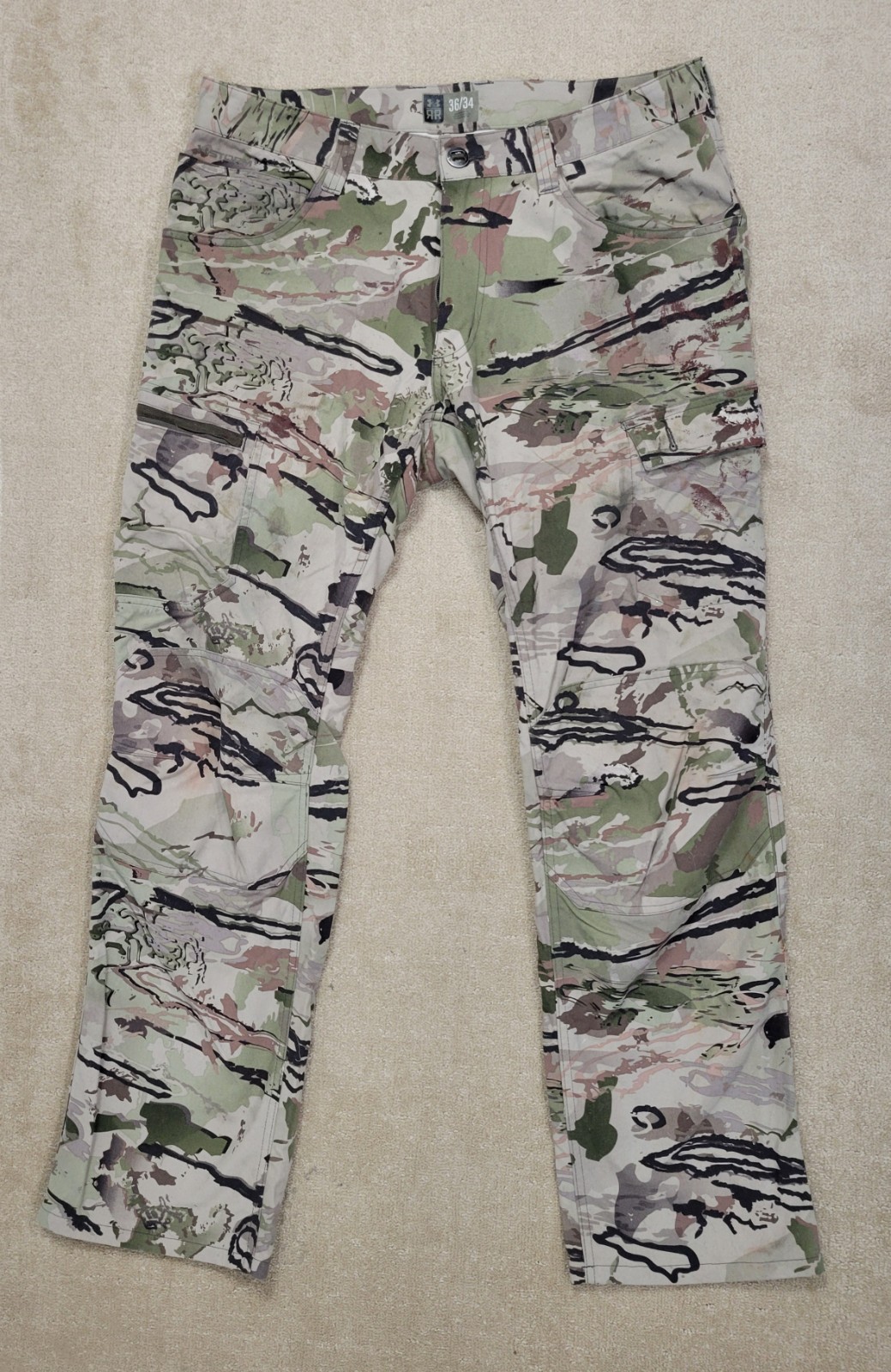 Under Armour Ridge Reaper 36x34 Camo Pants Hunting Cargo Hiking