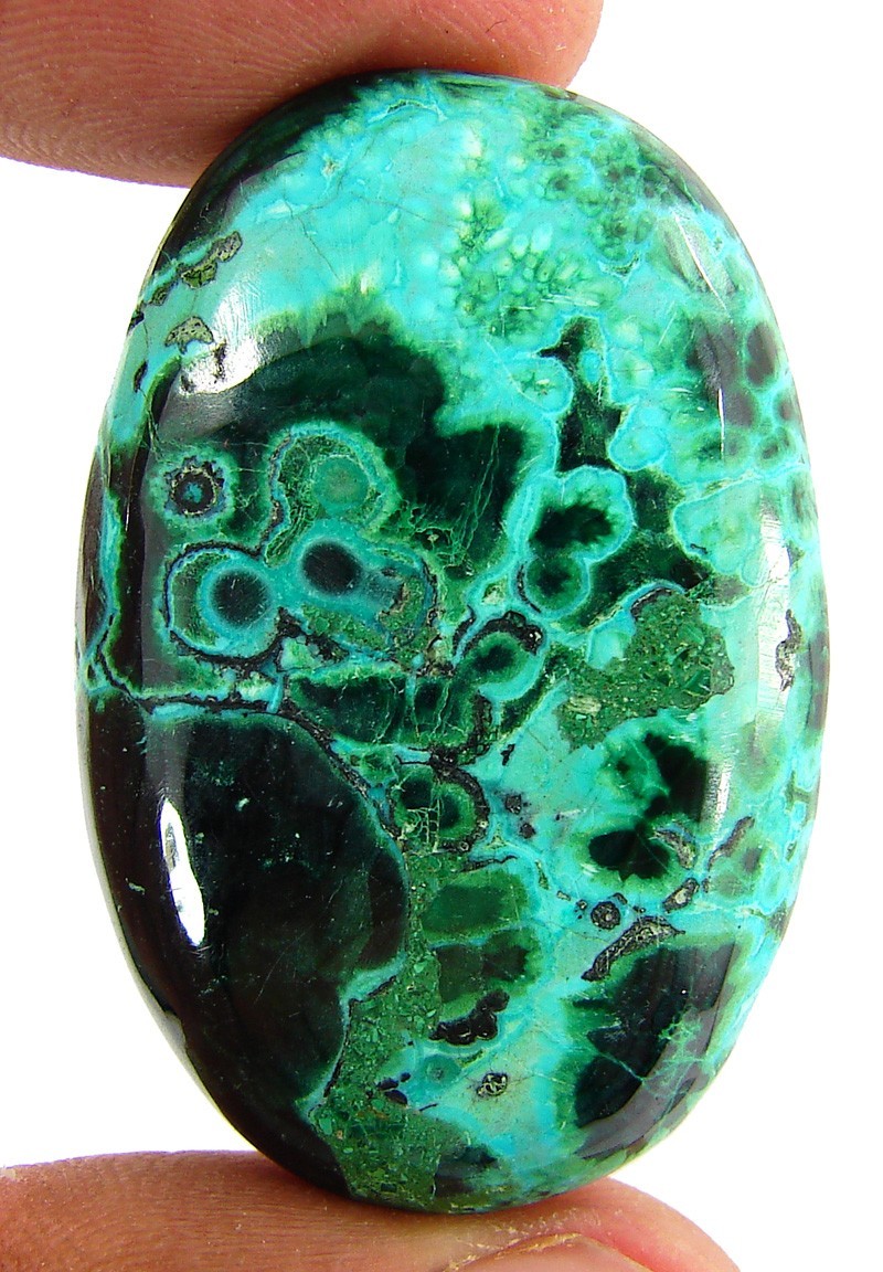 79.60 Ct Natural Malachite Chrysocolla Loose Gemstone Cab Wire Wrap Stone- 63012