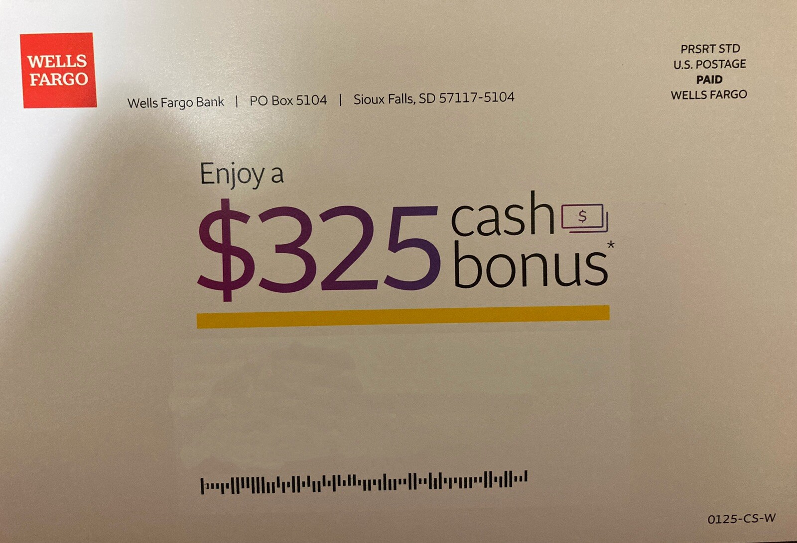 $325 WELLS FARGO Bonus Offer for New Checking Account Coupon Exp 9/30/2025