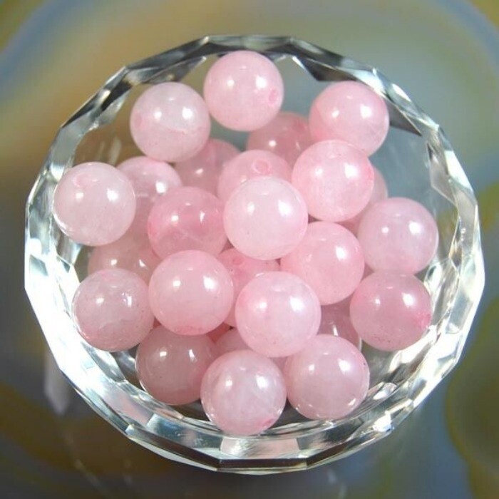 Wholesale 500pcs Lot Natural Rose Quartz Stone Round Spacer Loose Beads 8mm DIY