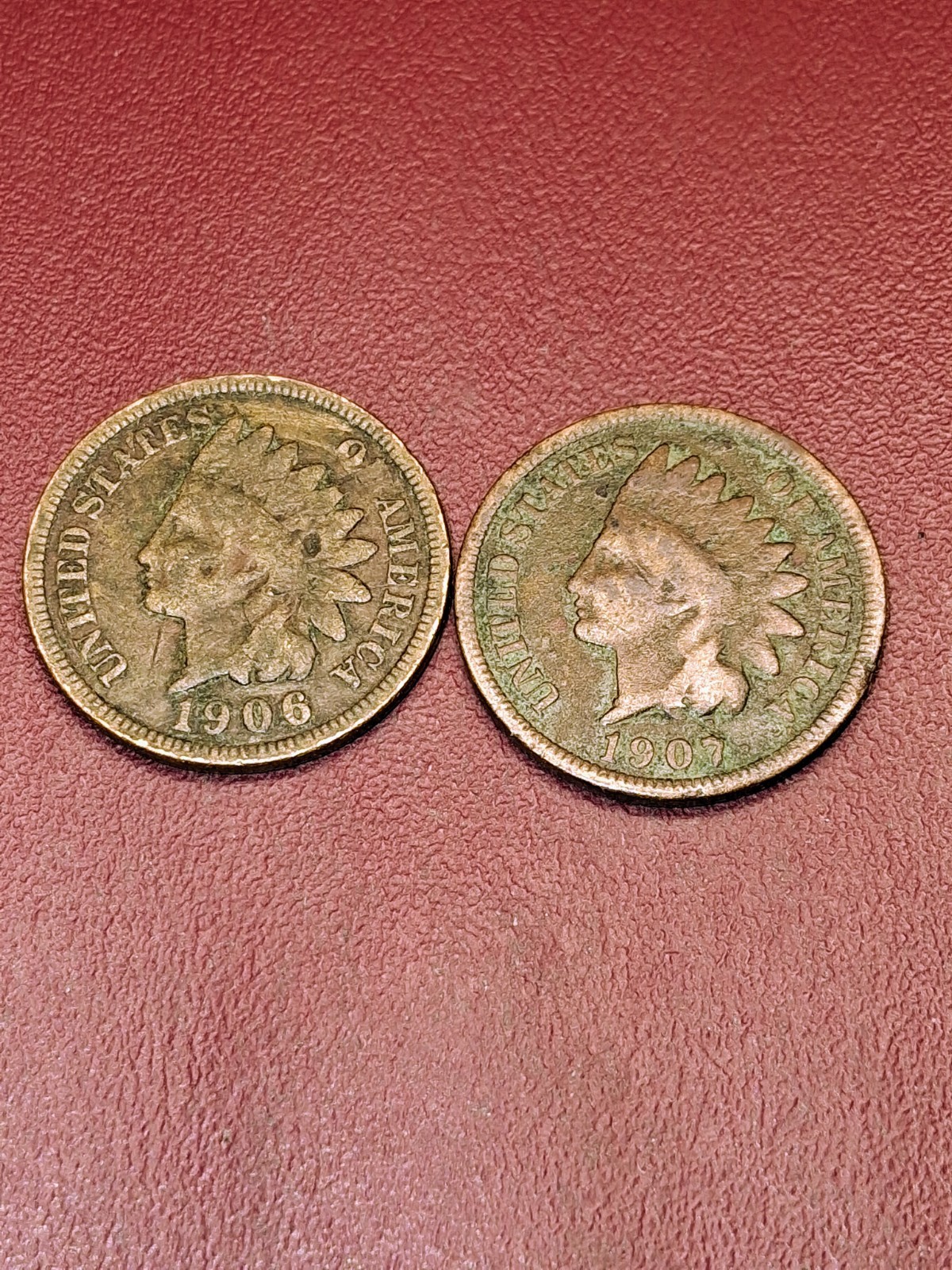 1906, 1907 Indian Head Small Cents Cull Fillers (#IC-02-117)  Lot of 2
