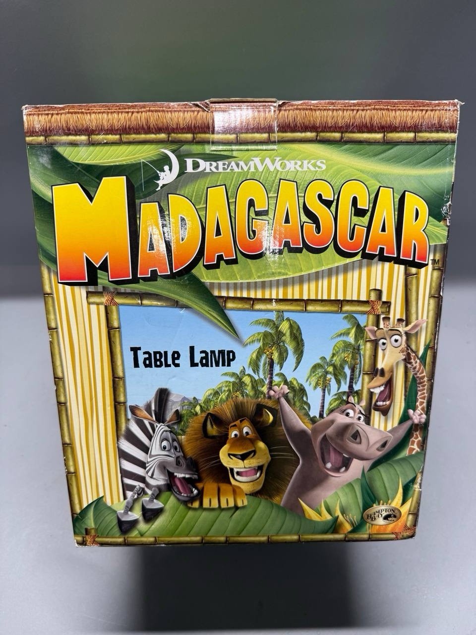 2005 Marty the Zebra Desk/Table Lamp Hampton Bay Dreamworks Madagascar Movie