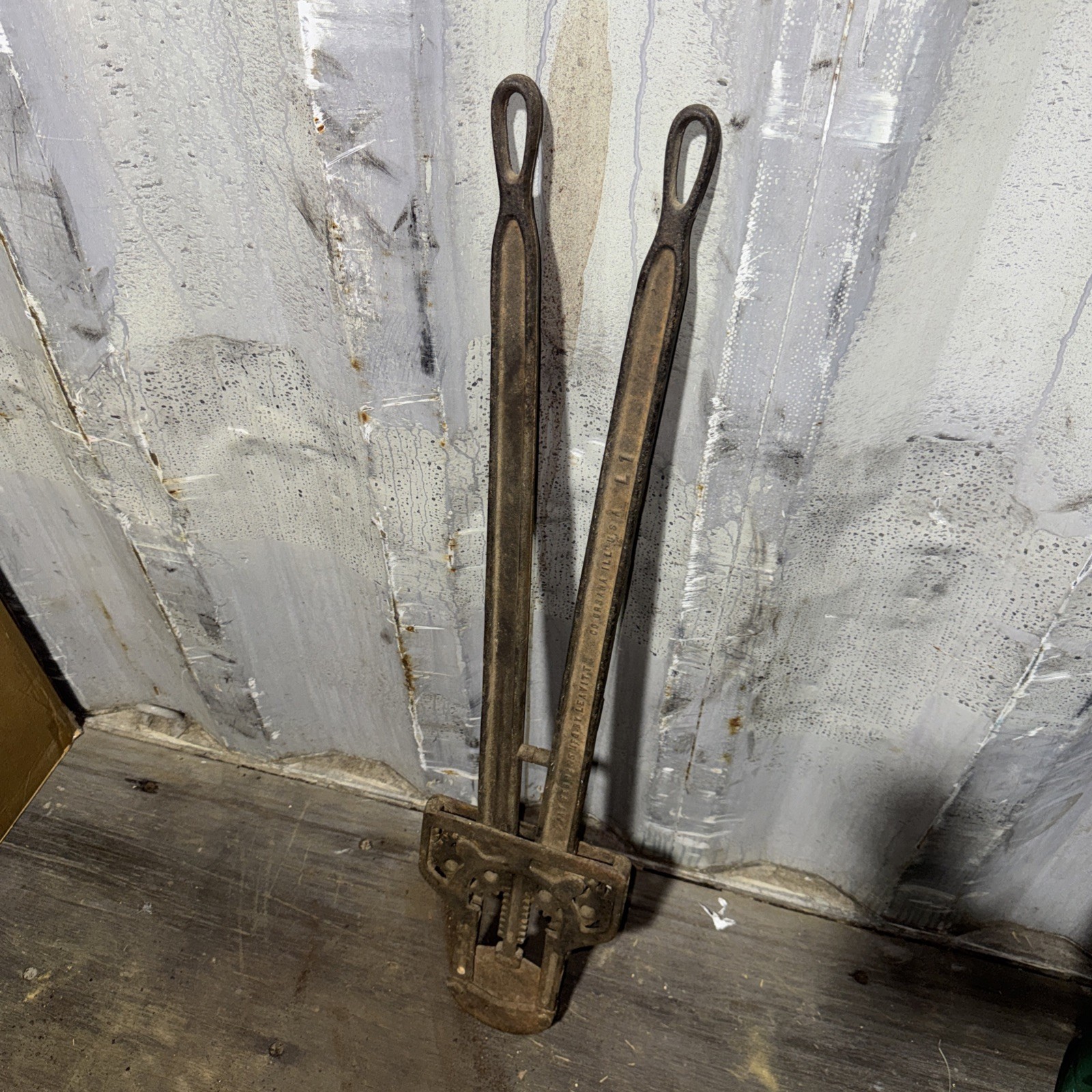 Ant Leavitt Horn Cutter Cattle pat. Feb 12 1895 guillotine style L1 Works!!**NT3