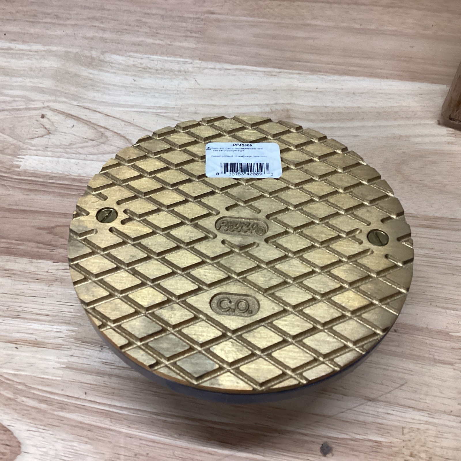 PROFLO PF42809 6" Brass Cover With 4" Adjustable Cleanout *READ*