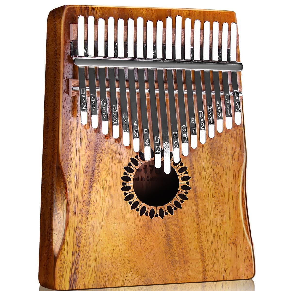 Newlam Kalimba Thumb Piano 17 Keys, Portable Mbira Finger 17 Wood 