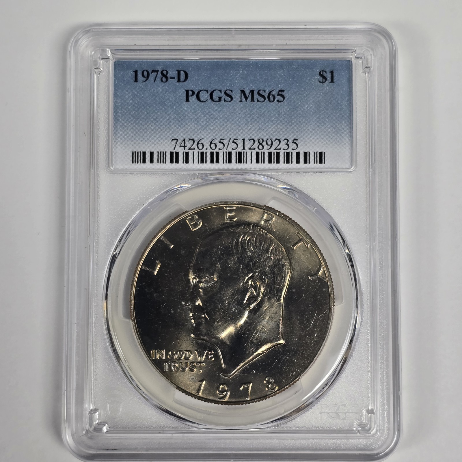 US Mint 1978-D PCGS MS65 Eisenhower Ike Dollar Business Strike Lot 8017