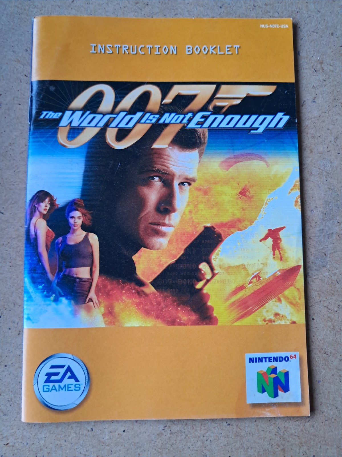 N64 007 The World Is Not Enough Game Manual