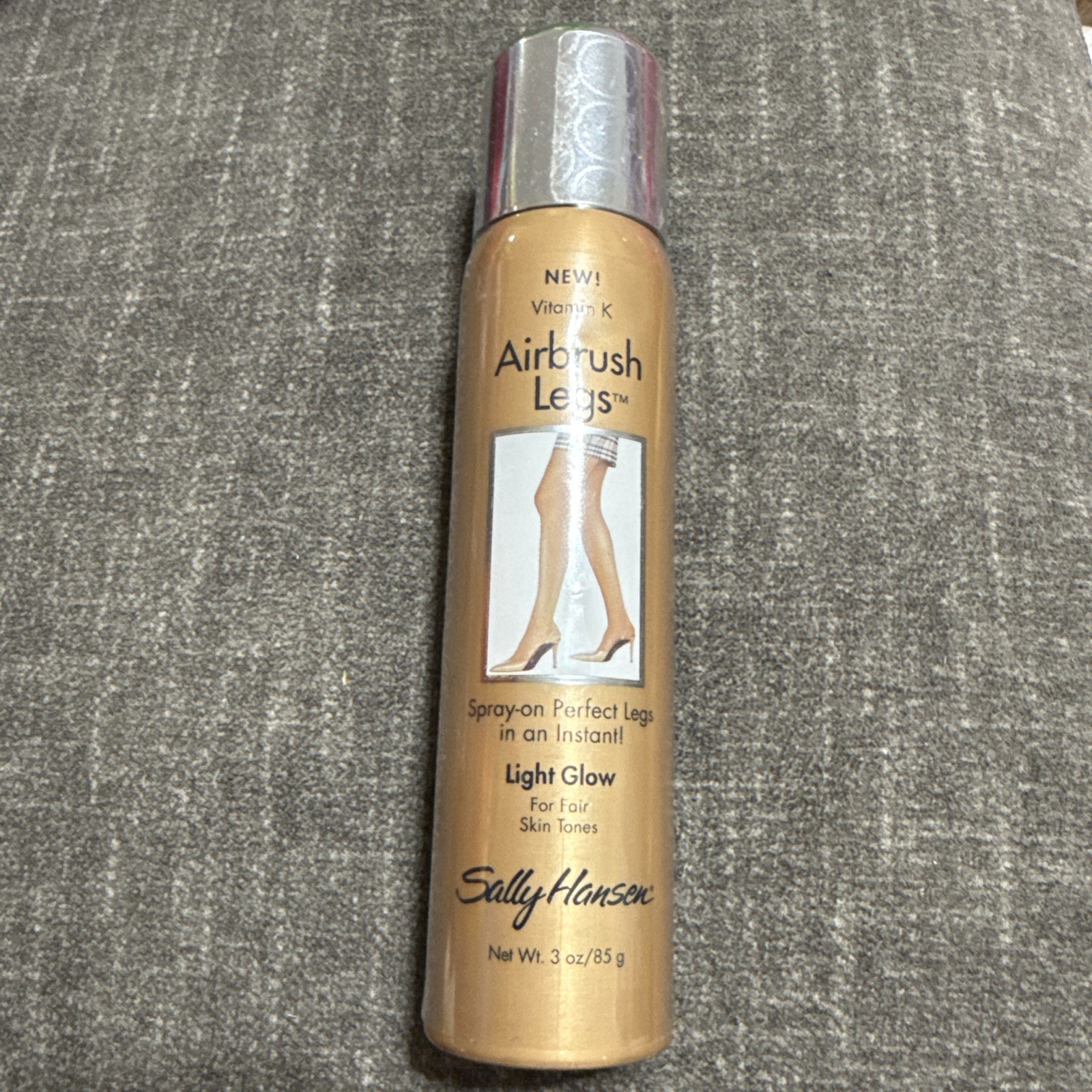 SALLY HANSEN AIRBRUSH LEGS - Spray-On - LIGHT GLOW For Skin Tones 3oz SEALED