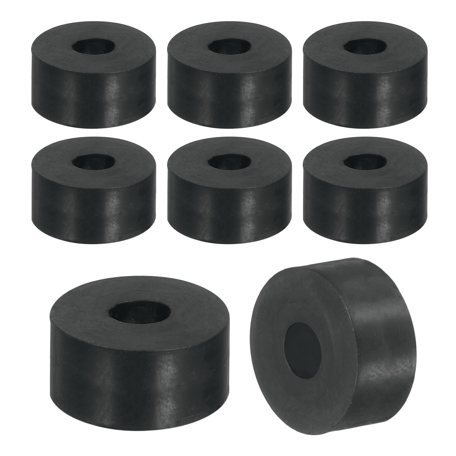 18Pcs Thick Rubber Spacer, 11/16 Inch OD x 1/4 Inch ID x 3/8 Inch Thickness