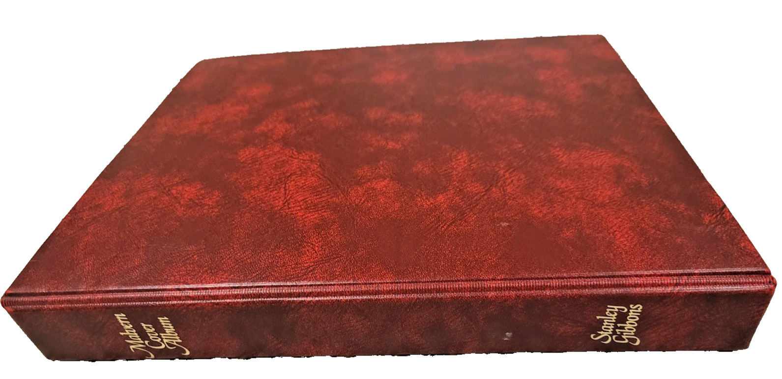 Malvern Stanley Gibbons Cover Album Red 4-Ring Binder with 16 Sleeves