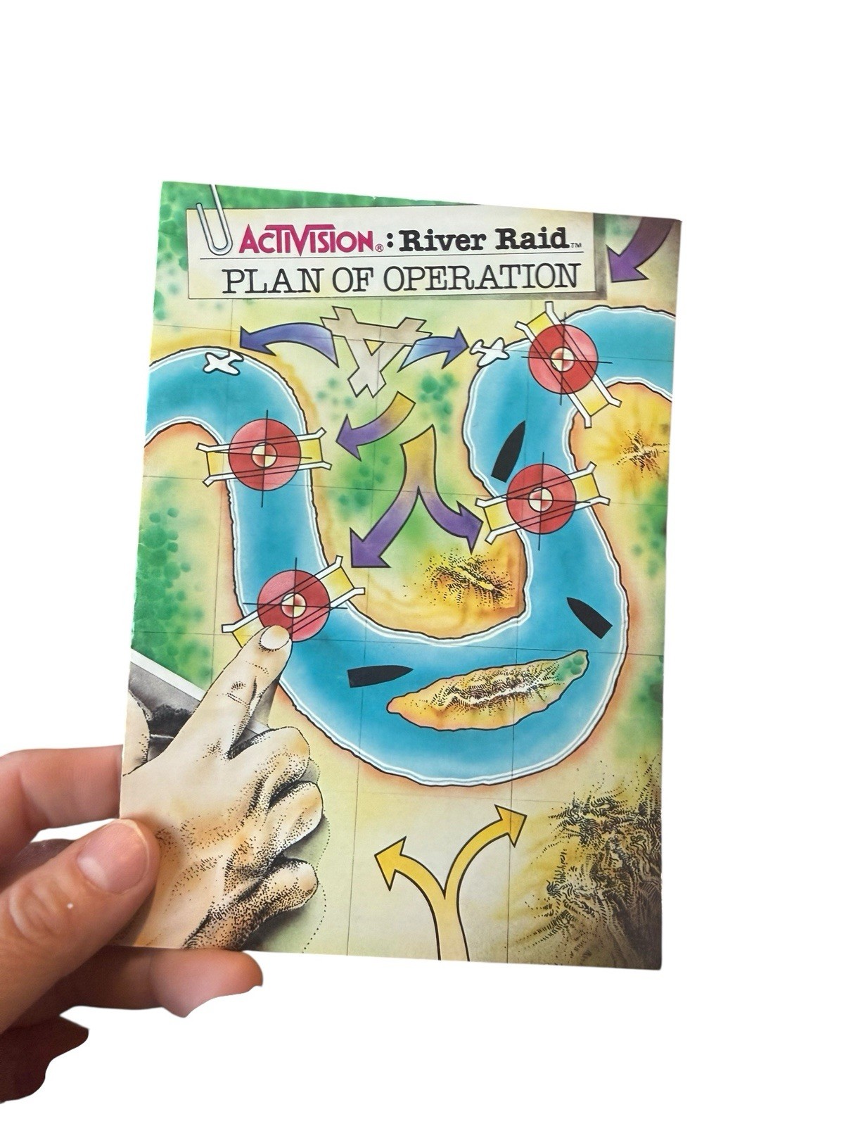 Vintage Activision River Raid Atari 2600 “Plan of Operation” Instruction Manual