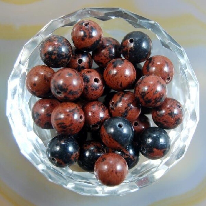 Wholesale 500pcs Lot Natural Golden Swan Stone Round Spacer Loose Beads 8mm DIY