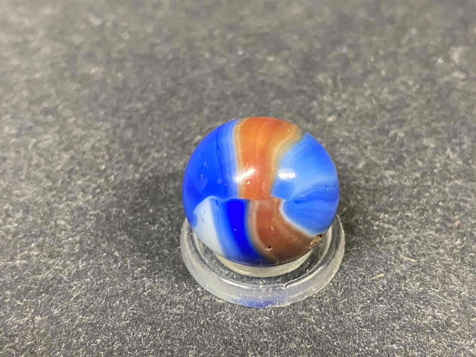 Vintage Marble King Marble Spider-Man  Rainbow With Oxblood .60” 🩸