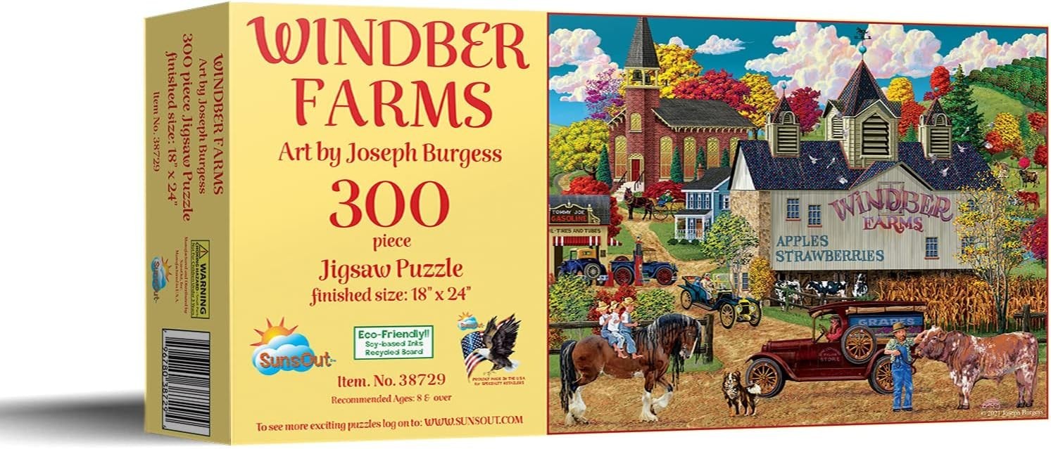 Sunsout: WINDBER FARMS (Complete)~300 piece jigsaw puzzle