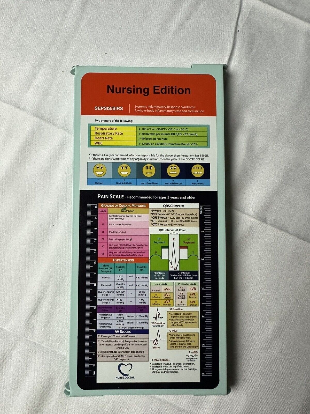 Nursing Edition Clipboard Folding Metal Reference Clipboard Teal Tri-fold
