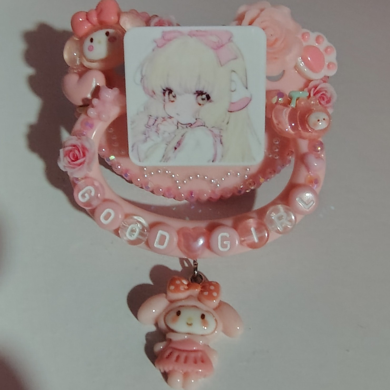 Pink "Good Girl" Adult Deco Pacifier