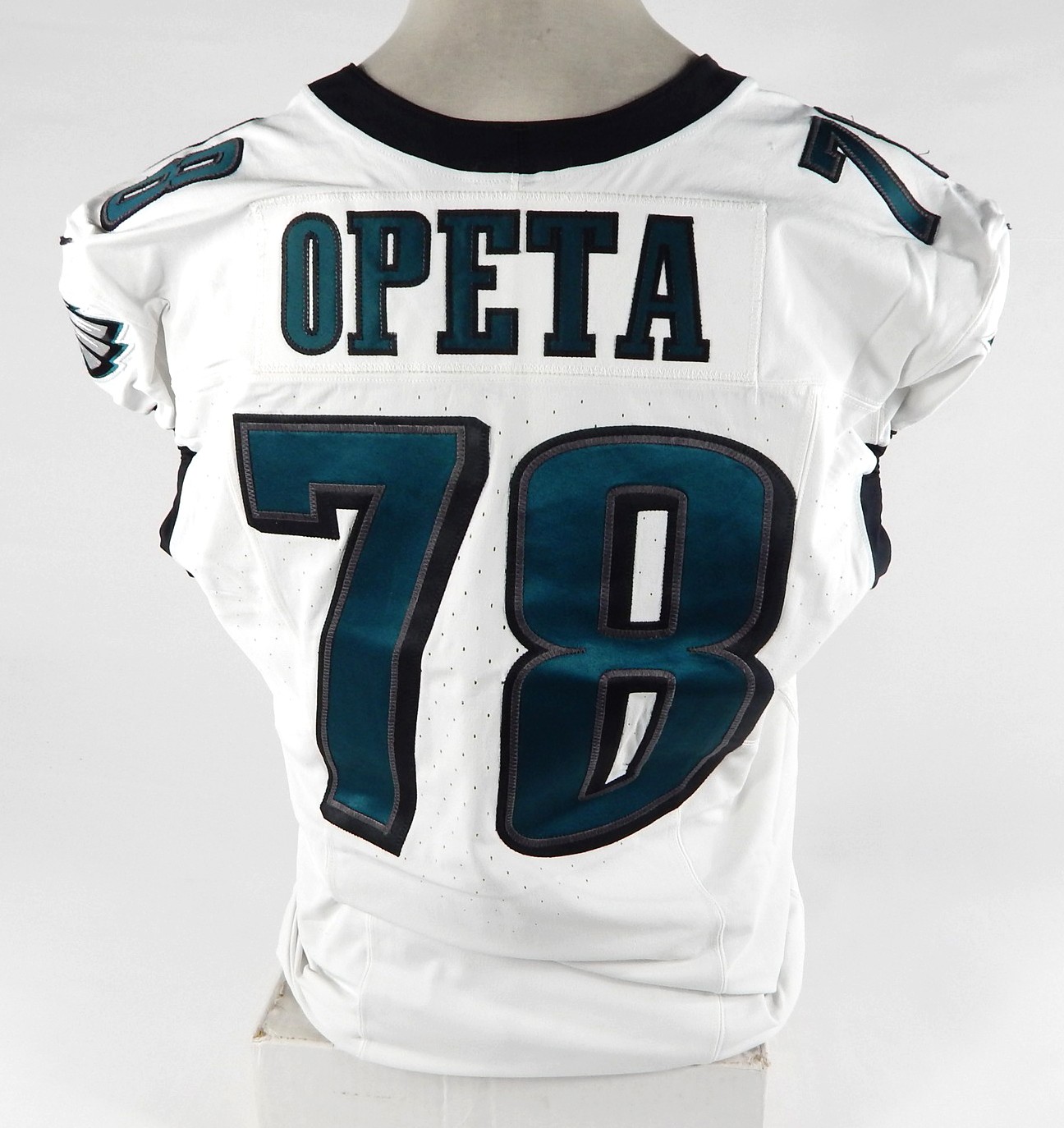 2023 Philadelphia Eagles Sua Opeta #78 Game Used White Jersey 46 DP71265