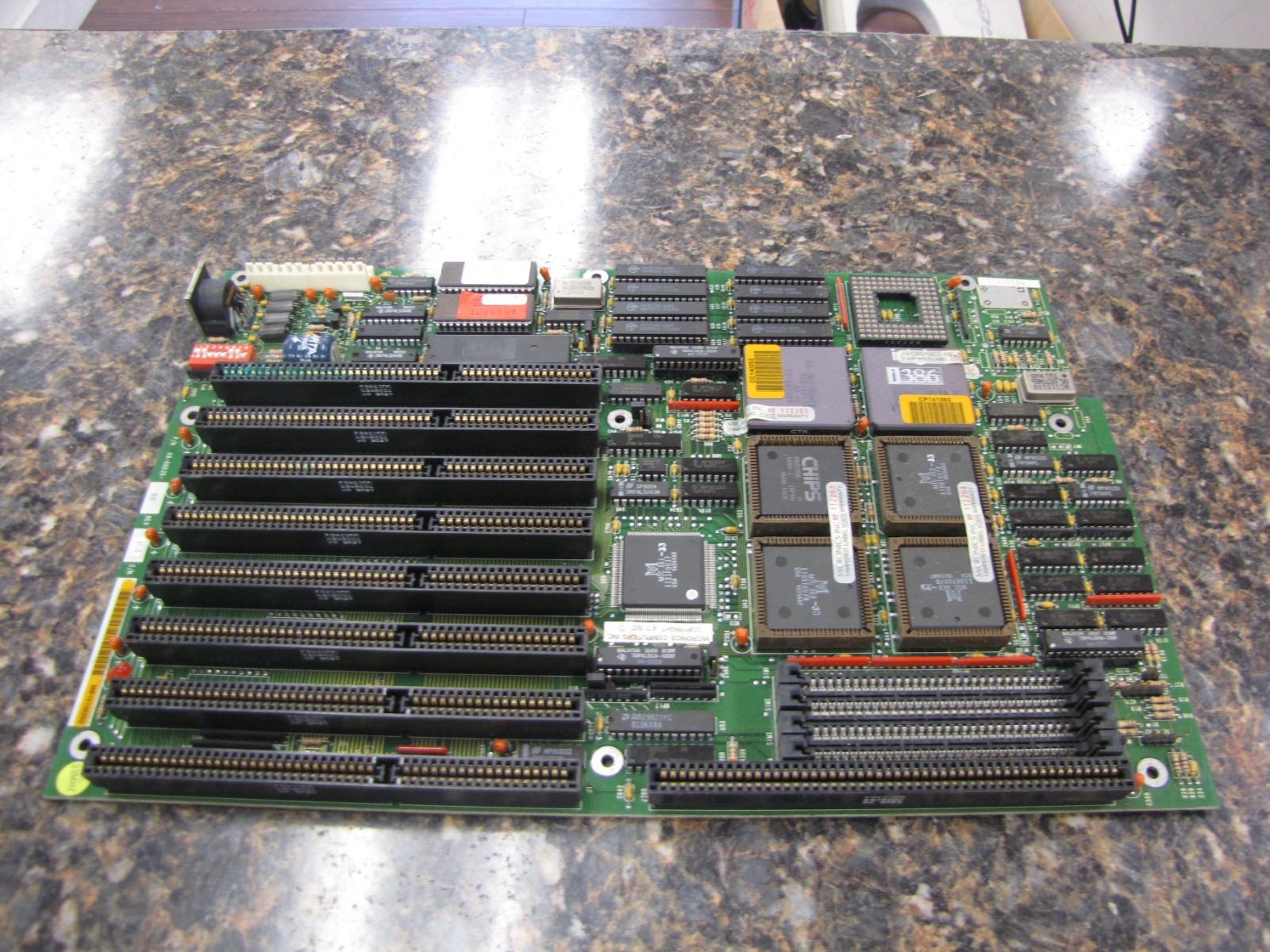Vintage Micronics Computers 09-00035 intel i386 Chip Motherboard - JD4