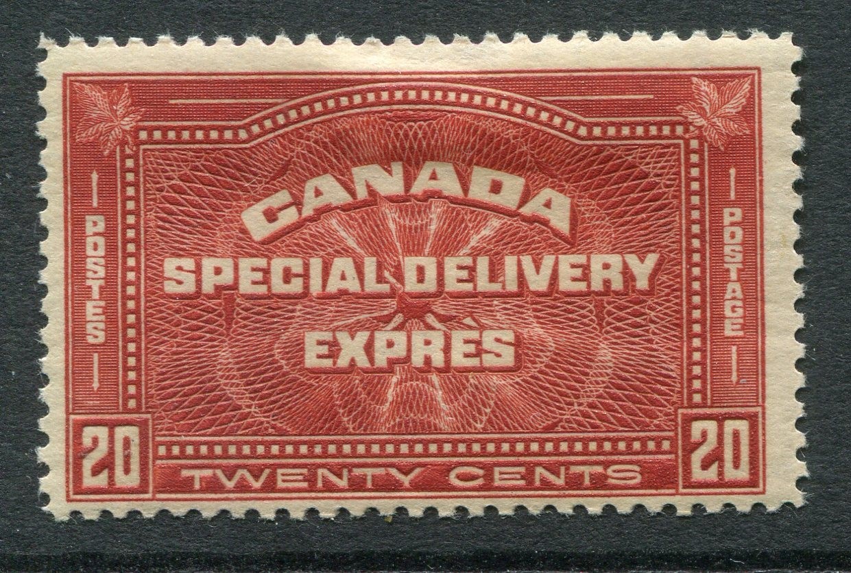 Canada #E4 Special Delivery 20 C. [Mint Hinged]