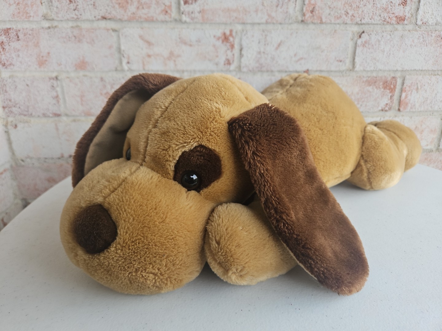 E&J Classics Puppy Dog Plush Stuffed Animal Tan Brown