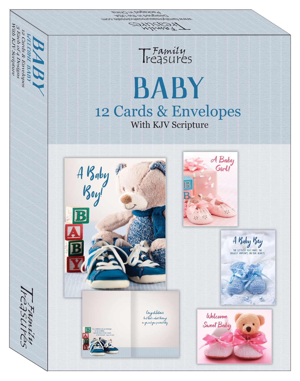 CARD-BOXED-BABY-WELCOME BABY (BOX OF 12)