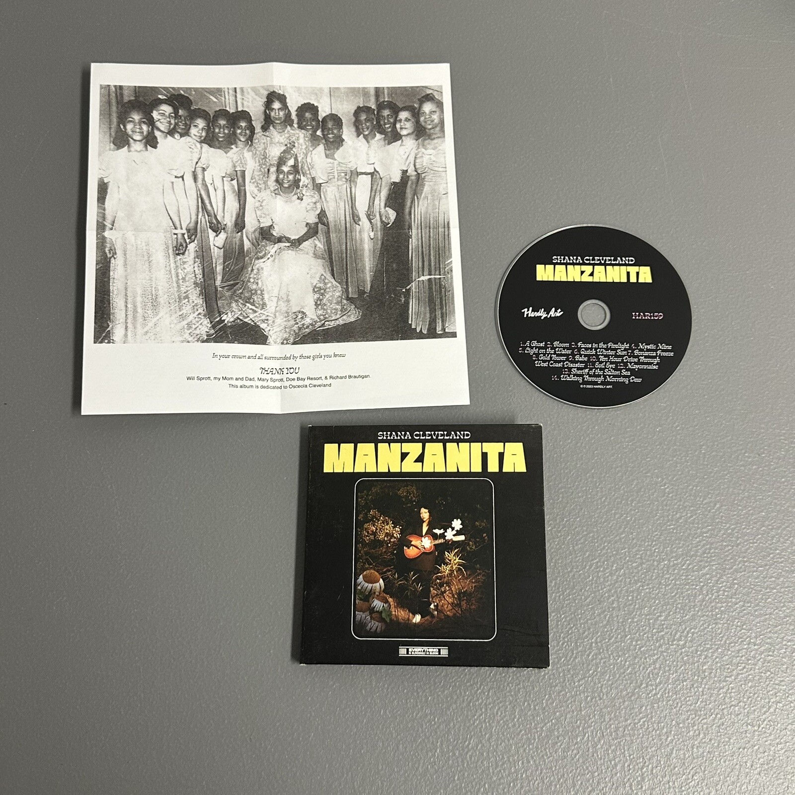 Shana Cleveland - Manzanita - Cd W Photo Rare Digipak