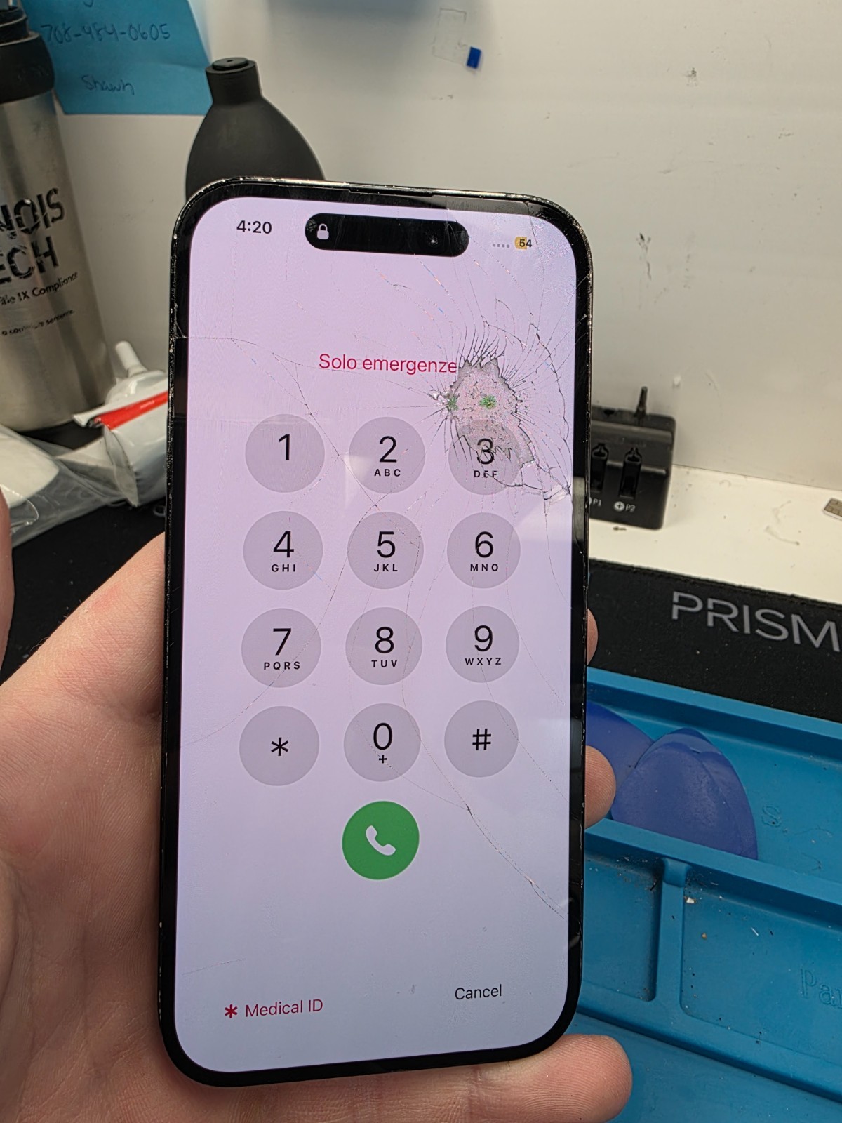 OEM Screen iPhone 14 Pro Good OLED Cracked Glass Only Good Touch Original