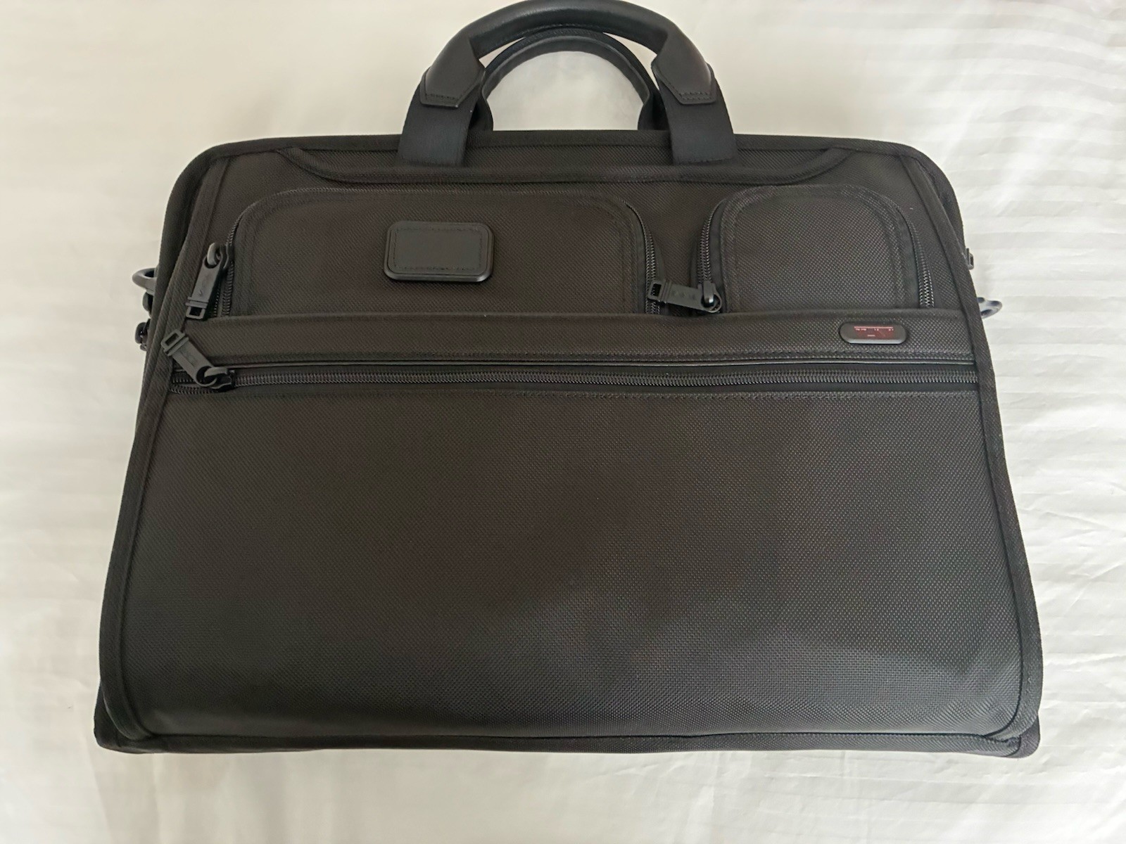 New Tumi Alpha Gen 4.3 Tote Bag Unisex Expandable Laptop Briefcase Bag Black