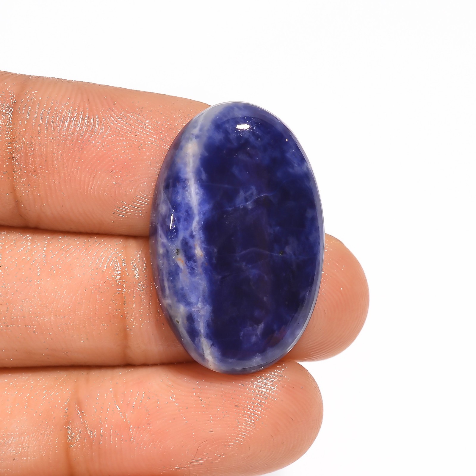100% Natural Sodalite Oval Shape Cabochon Loose Gemstone 20 Ct 27X17X5 mm A-1607