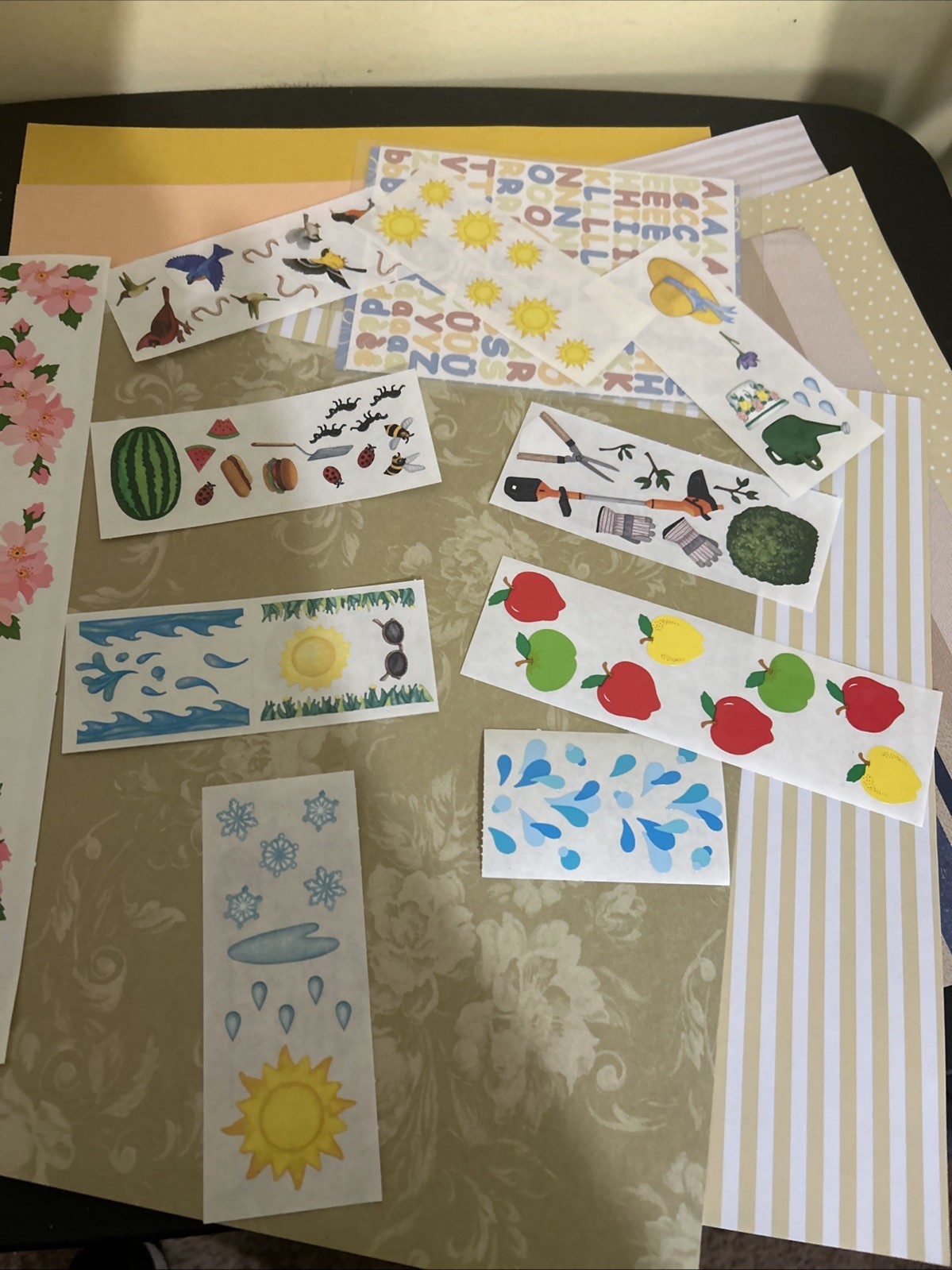 Creative Memories Garden Spring Plus Paper And Letters